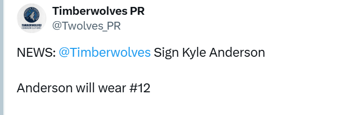 世界杯手机观看软件下载-森林狼官宣签下李凯尔！改穿12号球衣 穿过3个号码成队史首人